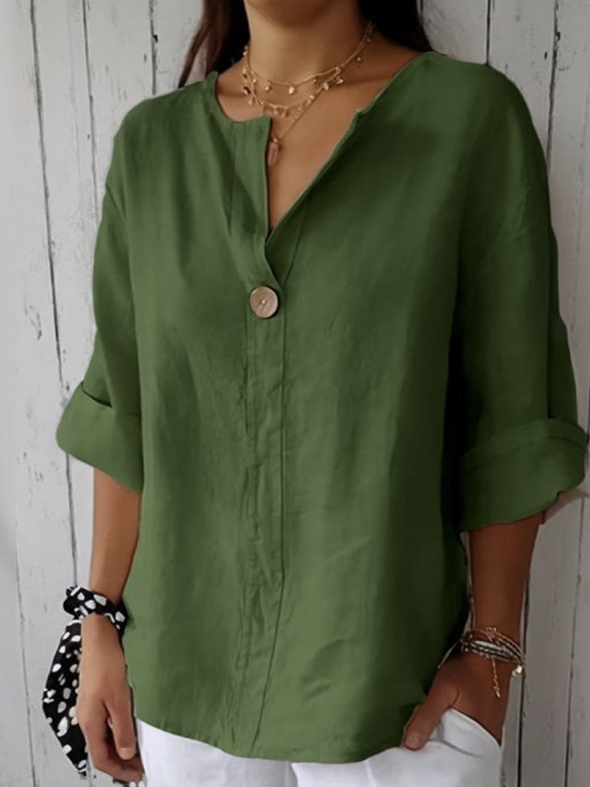 Amara™ Relaxed V-Neck Top