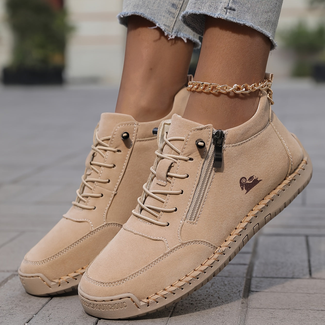 Soleil™ Orthopedic Comfort Zip Sneakers