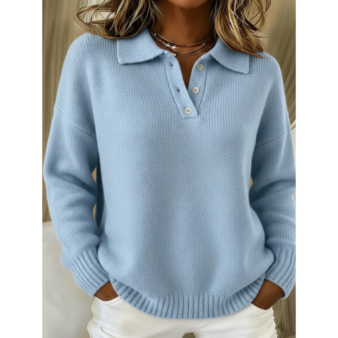 Avianna™ Collared Button Knit Sweater