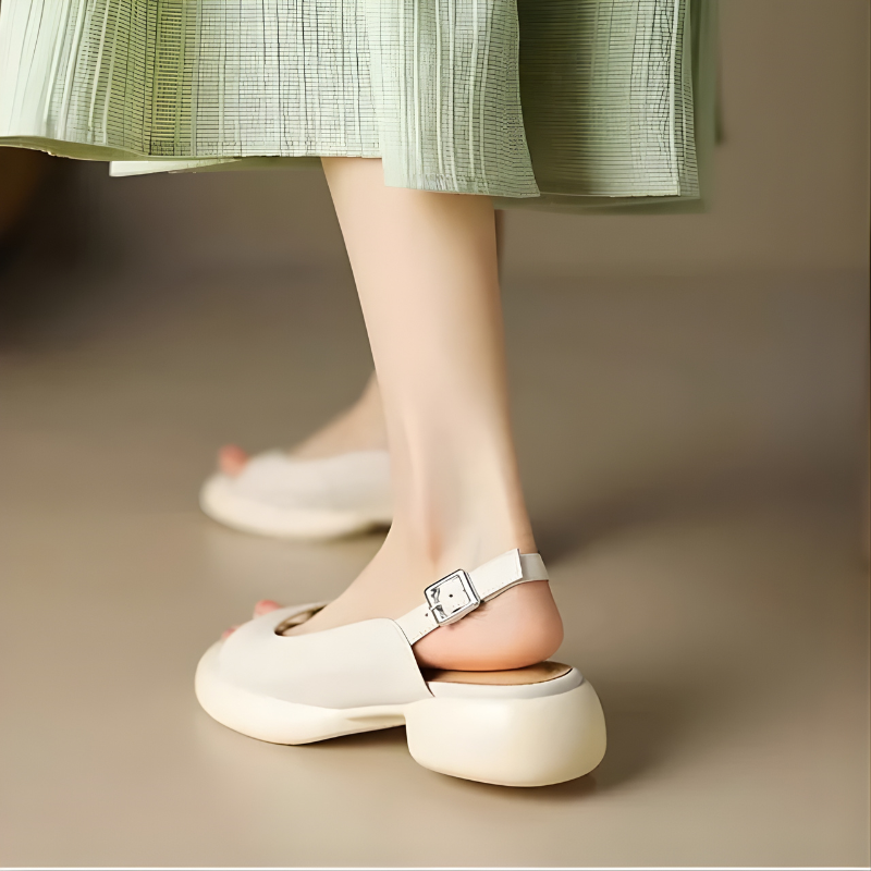 Mya™ Luxe Summer Peep-Toe Block Heels