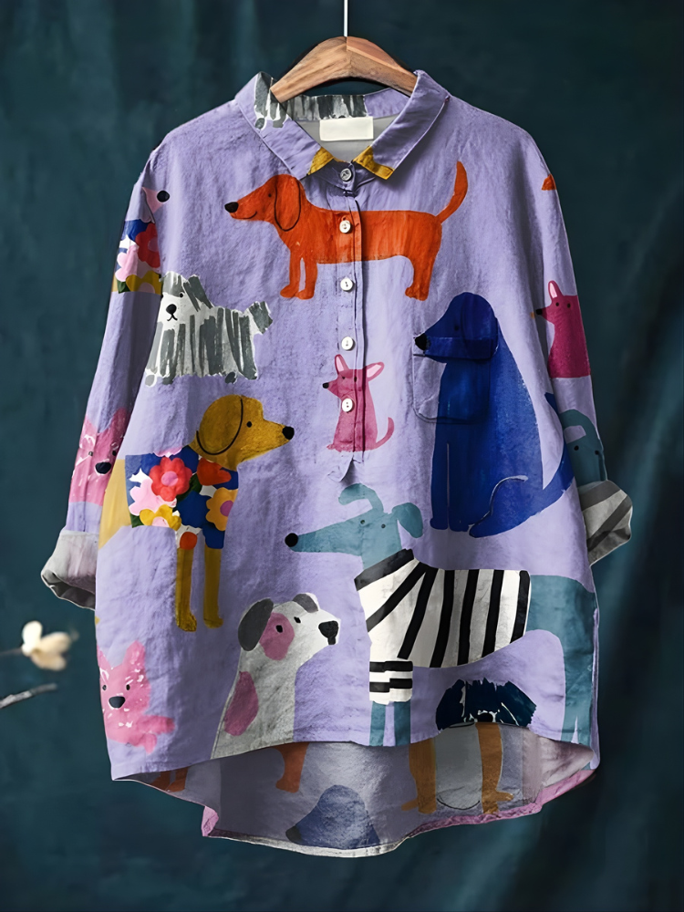 Tresha™ - Playful Print Blouse