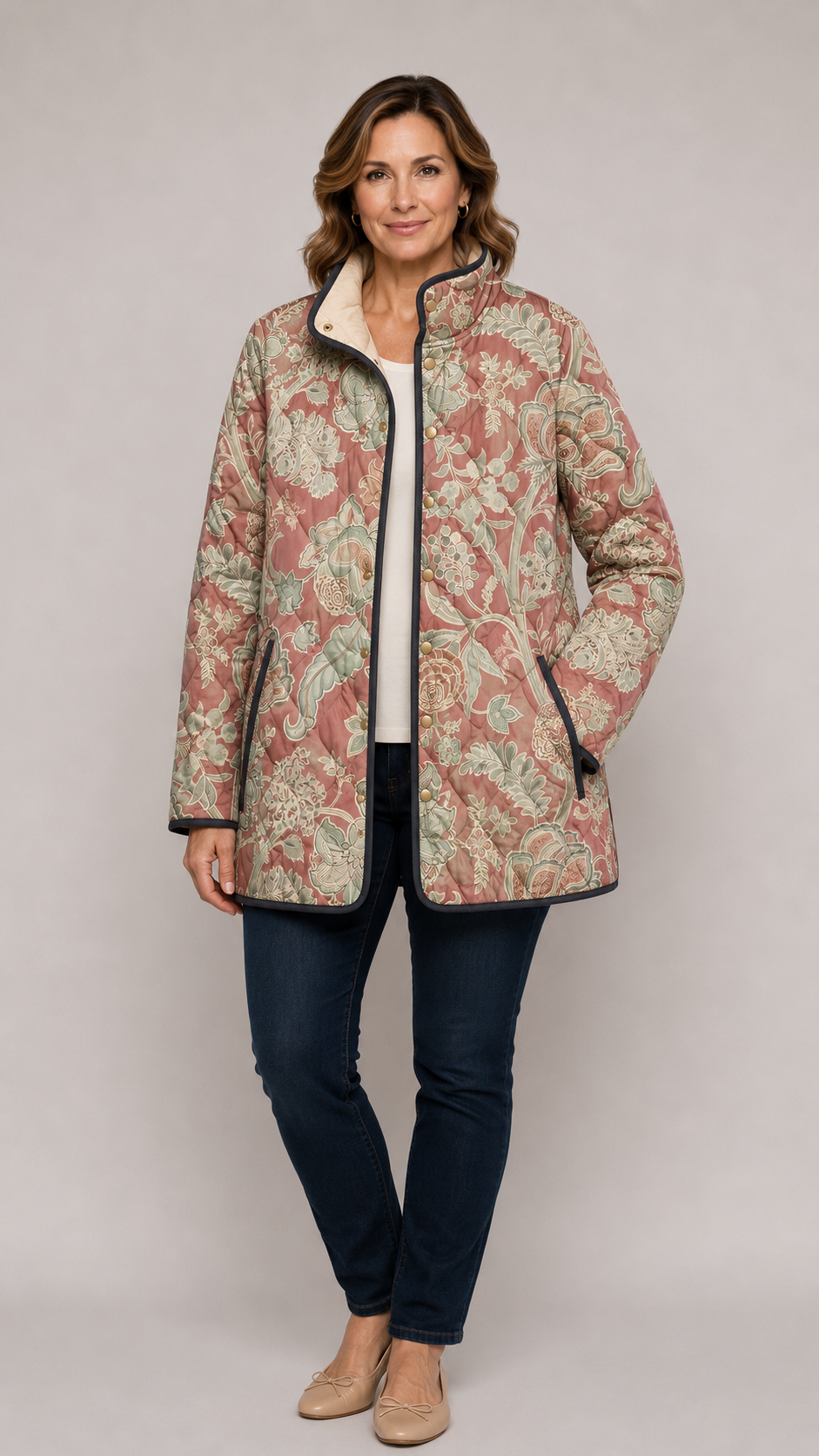 ARISBETH™ | Vintage Floral Casual Quilted Jacket