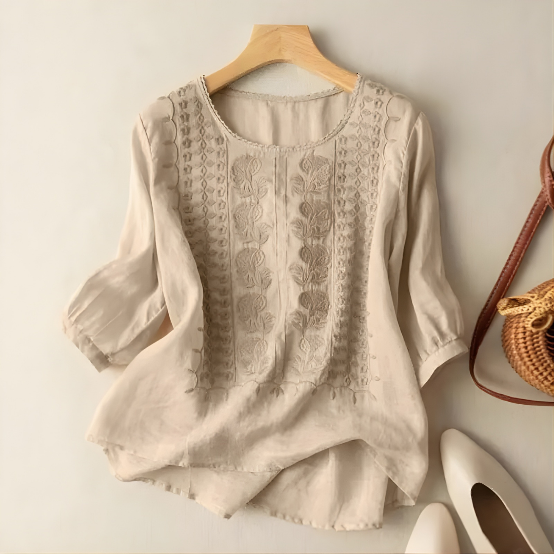 Violet™ Embroidered Boho Blouse