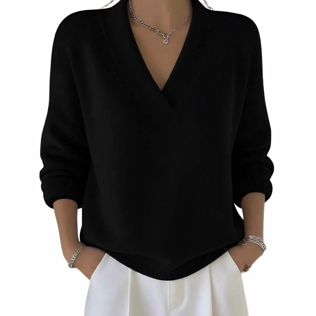 Maggie™ Effortless V-Neck Jumper