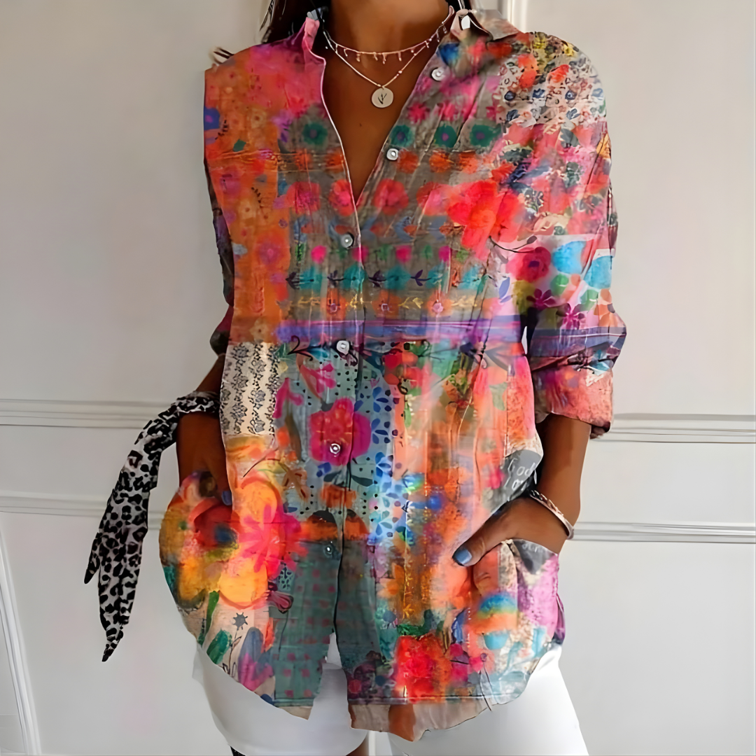 Arleth™ Colorful Pattern Blouse