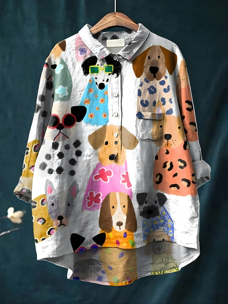 Tresha™ - Playful Print Blouse