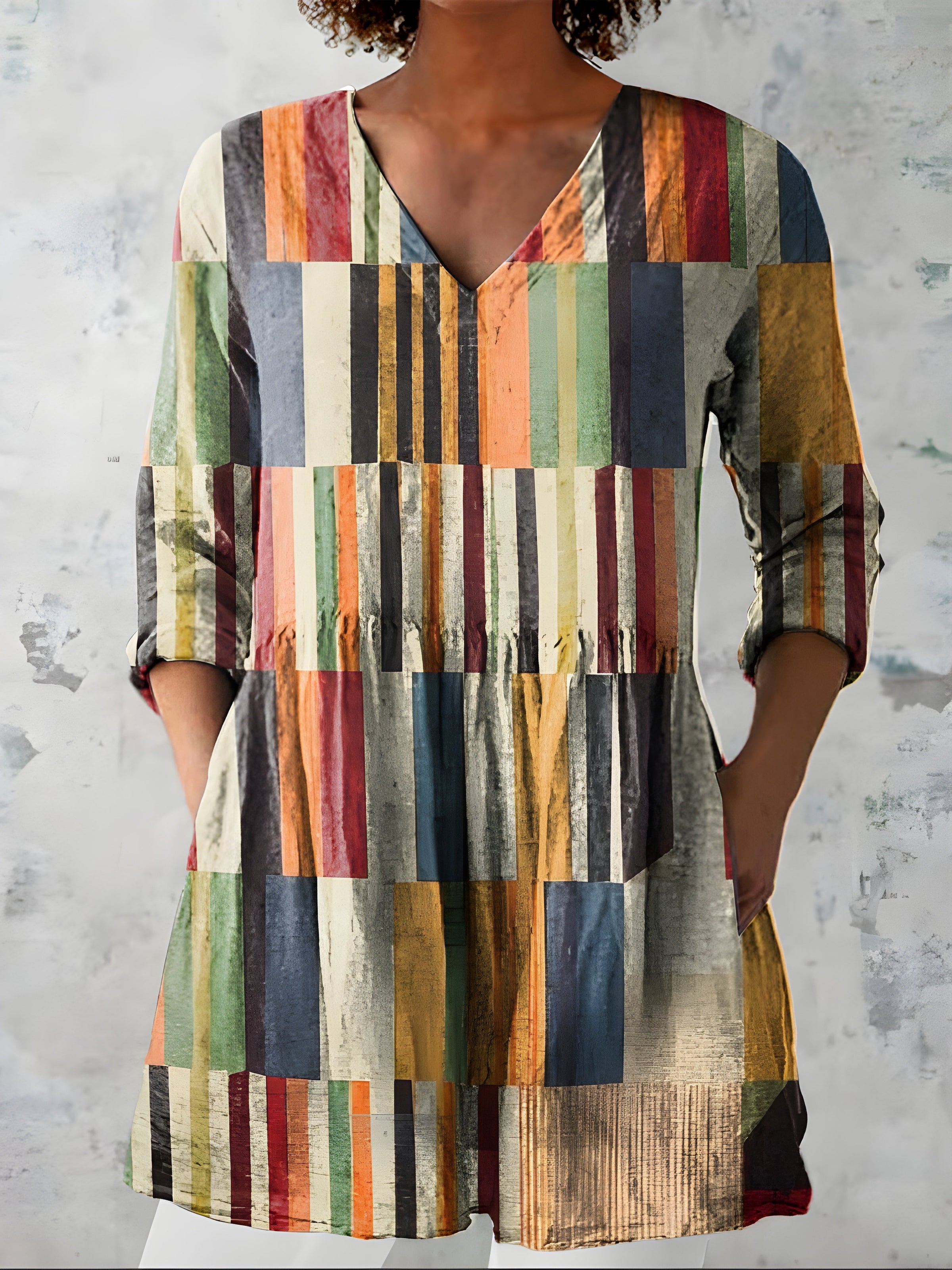 Lydia | Long Blouse with V-Neck