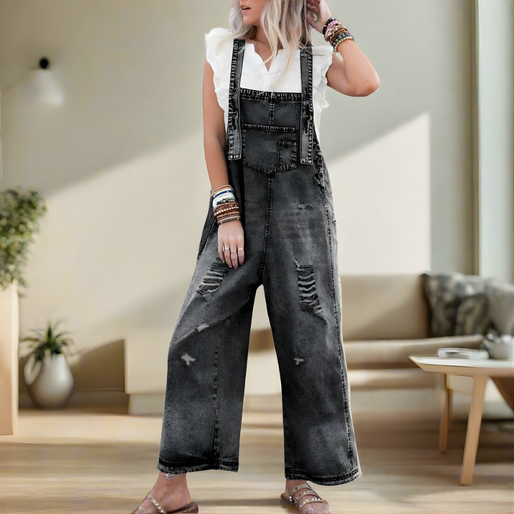 Ariyah™ Vintage Wash Adjustable Jumpsuit