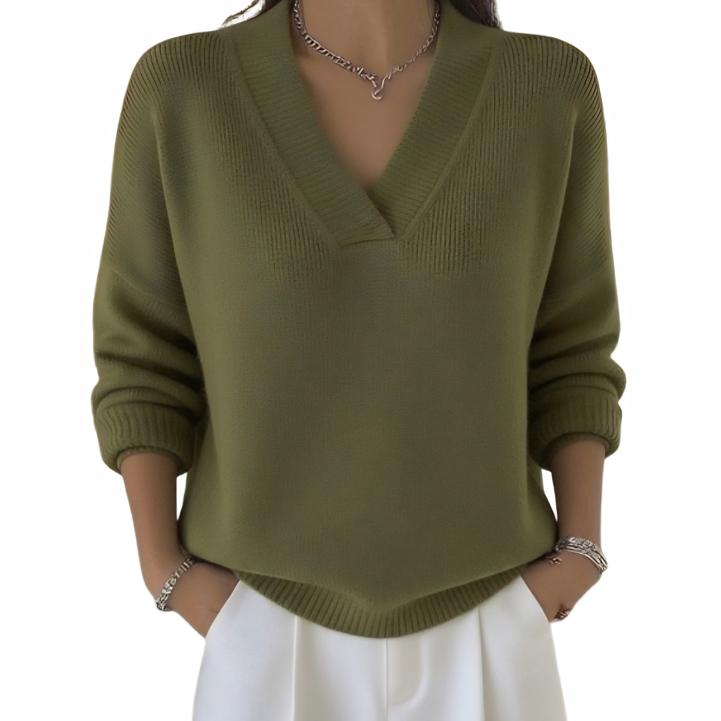 Maggie™ Effortless V-Neck Jumper