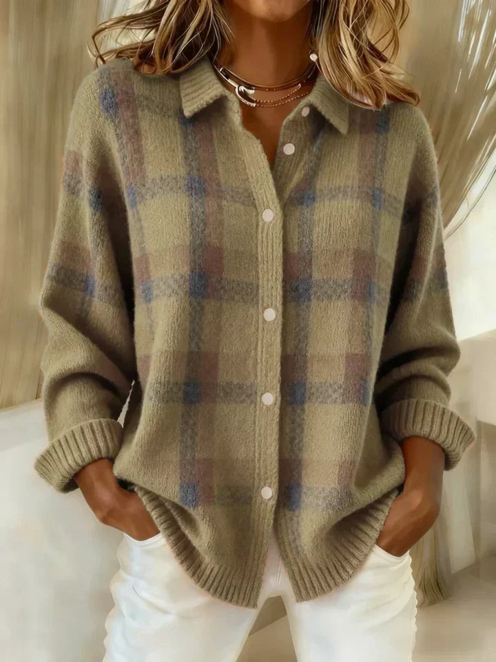 Salome™ Cloud-Soft Plaid Button-Up
