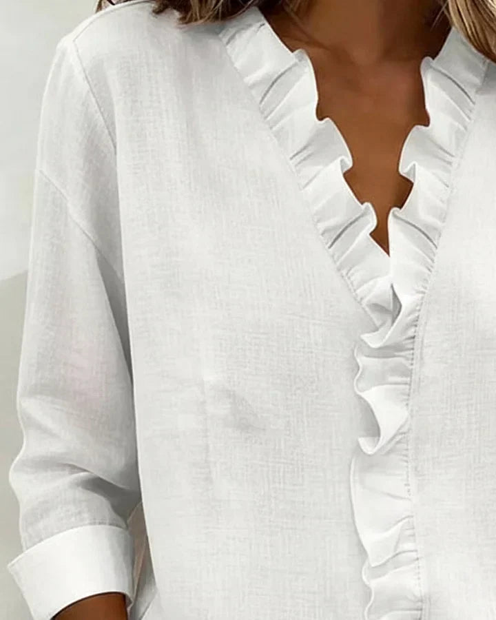 Lottie™ Ruffle V-Neck Blouse
