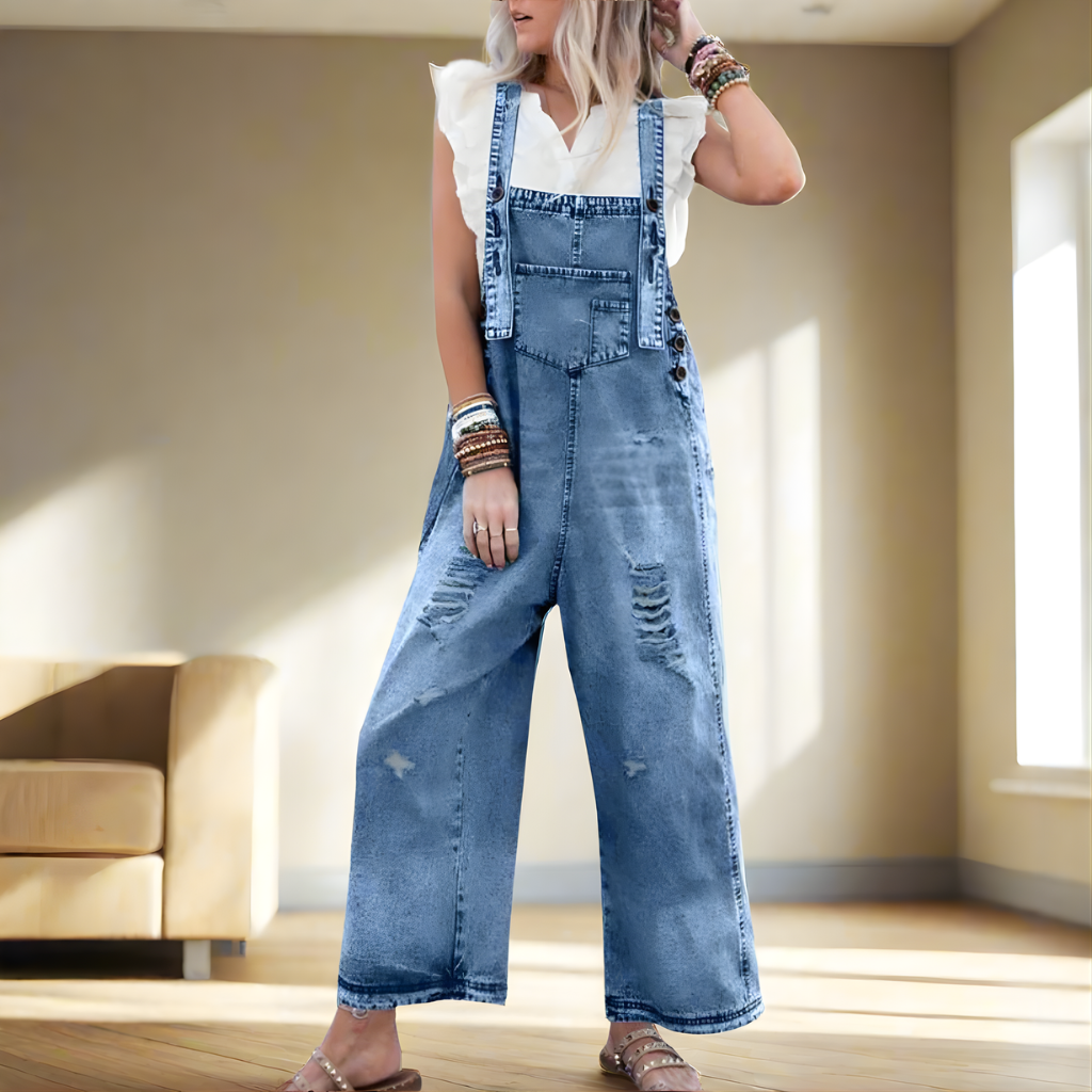 Ariyah™ Vintage Wash Adjustable Jumpsuit