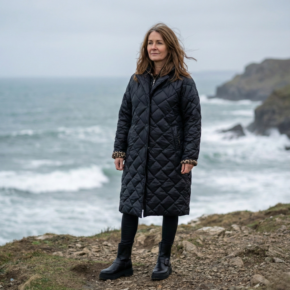Briar™ Diamond Quilted Long Coat