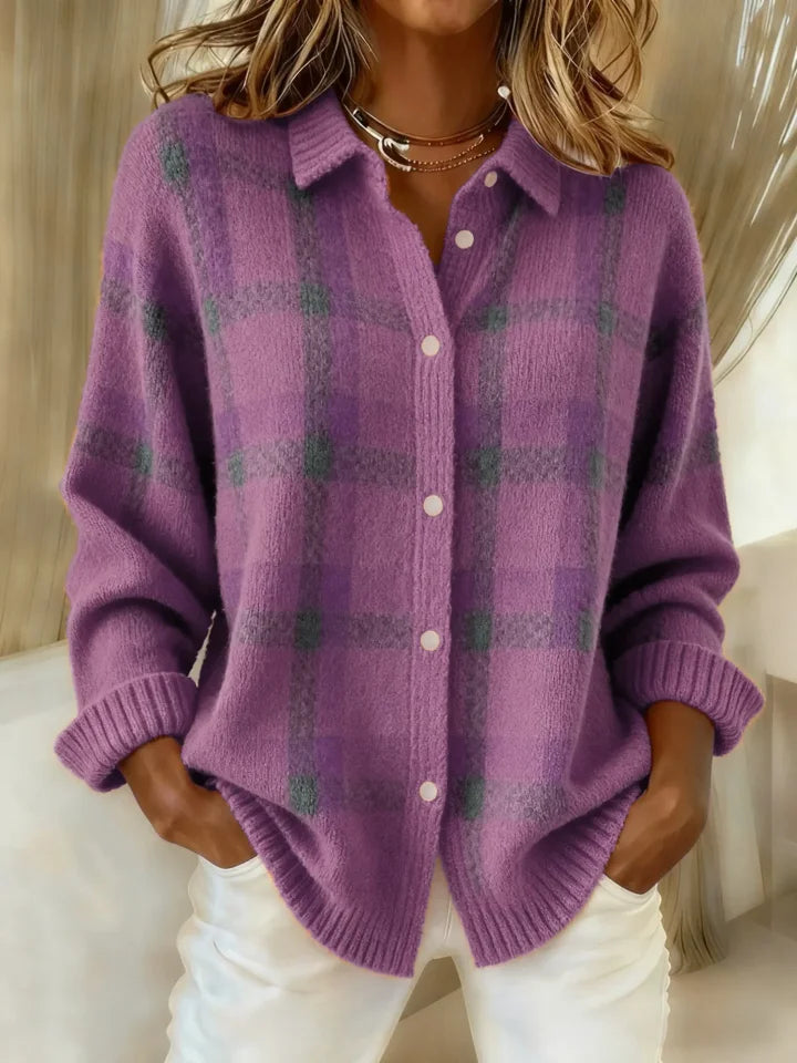 Salome™ Cloud-Soft Plaid Button-Up