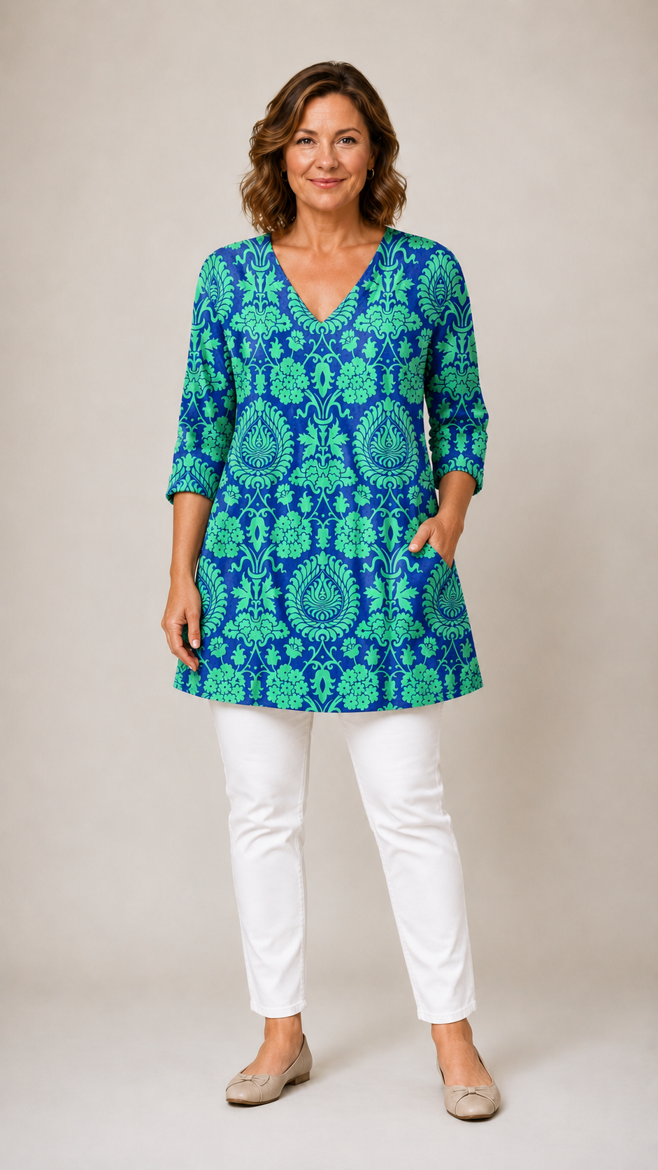 Marlee | Long Blouse with V-Neck