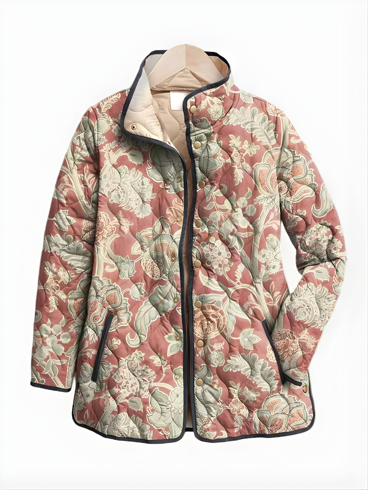ARISBETH™ | Vintage Floral Casual Quilted Jacket