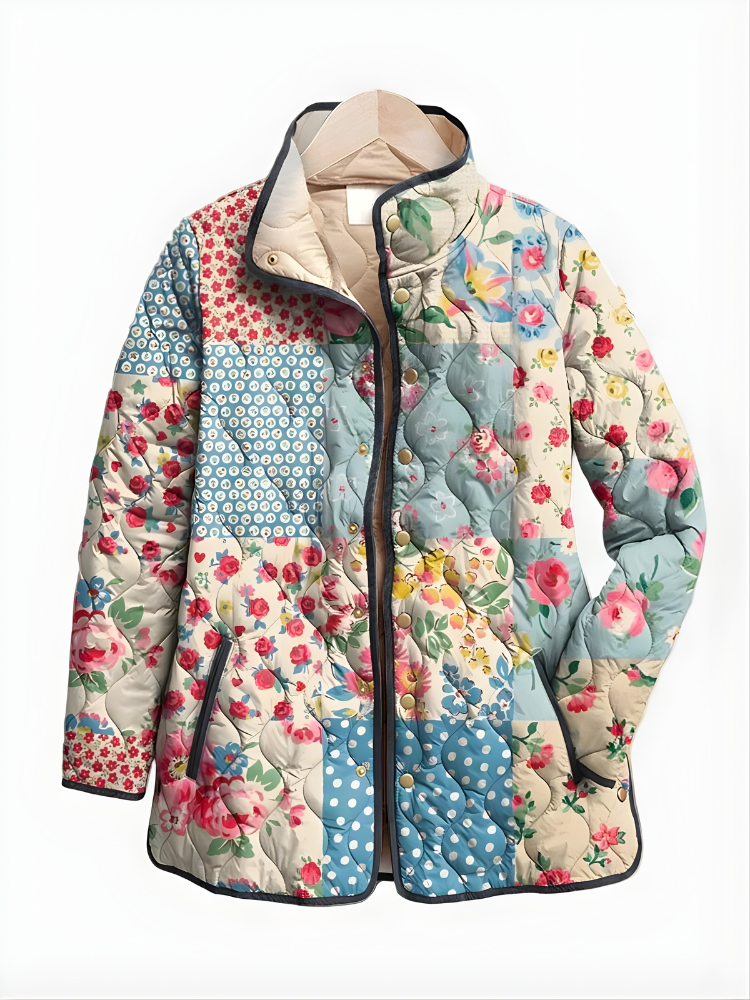 BRYNN™ | Charming Floral Quilted Jacket