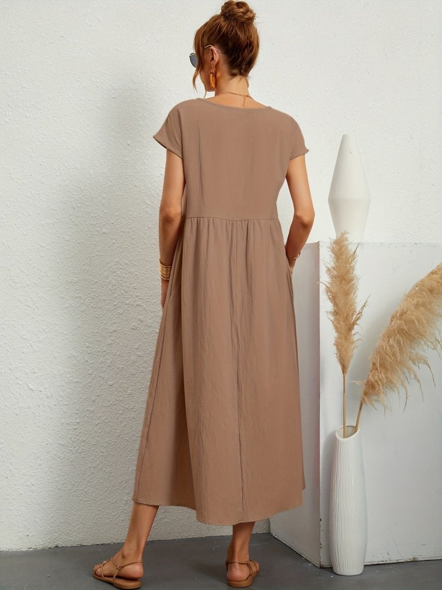 Cassandra™ Elegant Round Neck Dress