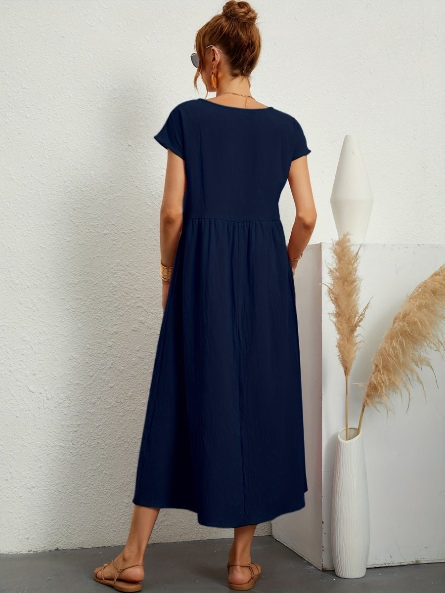 Cassandra™ Elegant Round Neck Dress