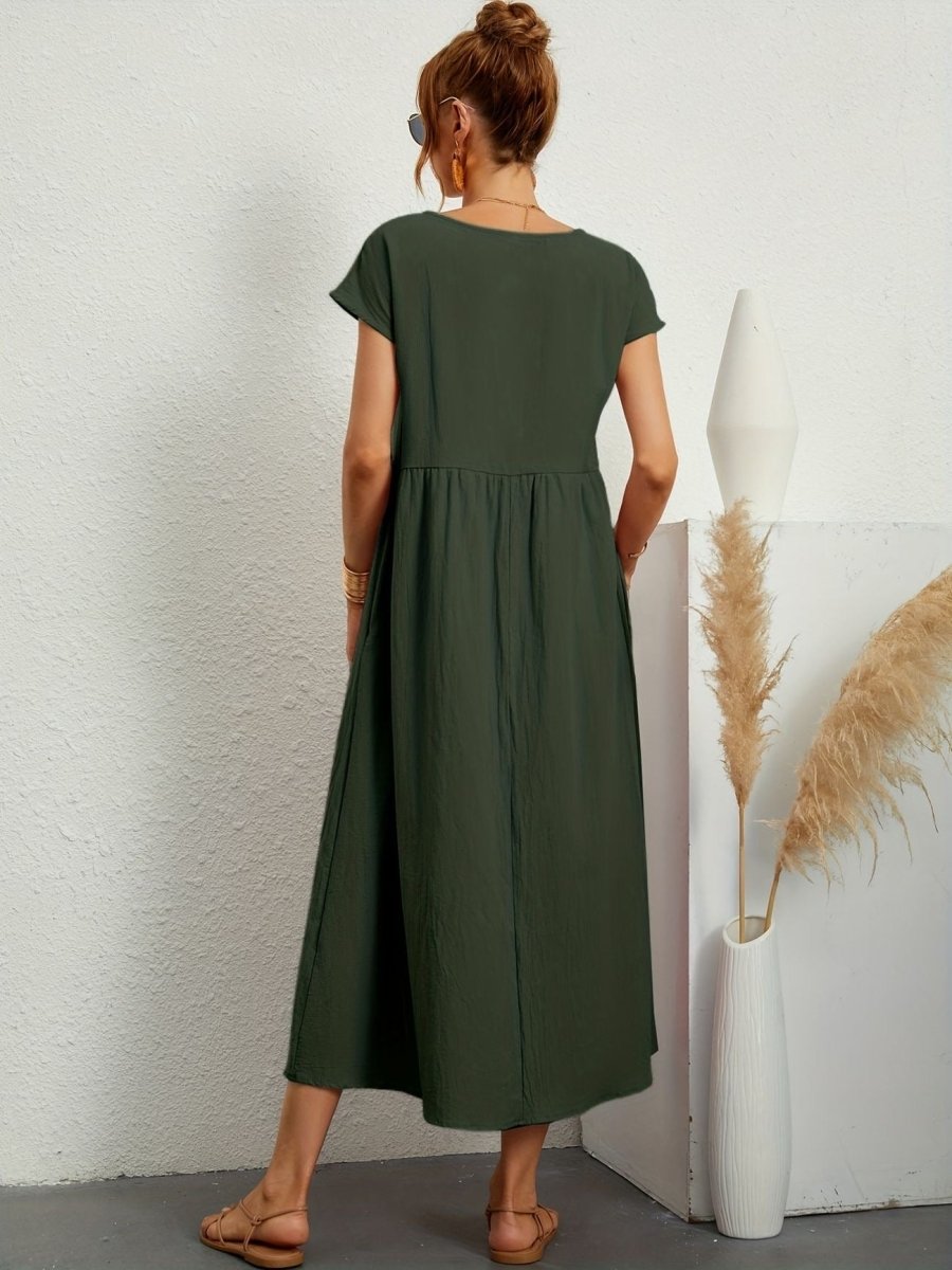 Cassandra™ Elegant Round Neck Dress