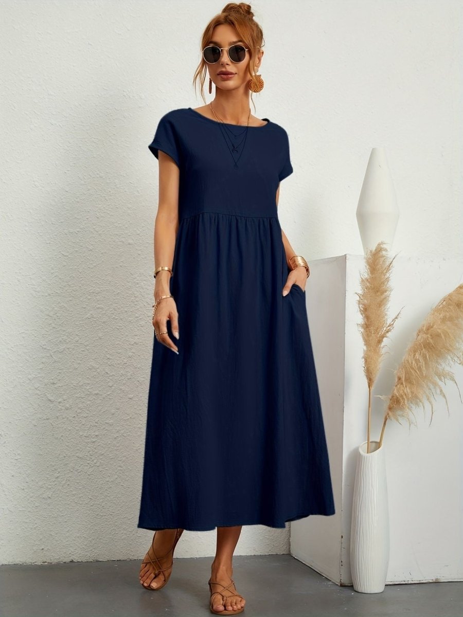 Cassandra™ Elegant Round Neck Dress