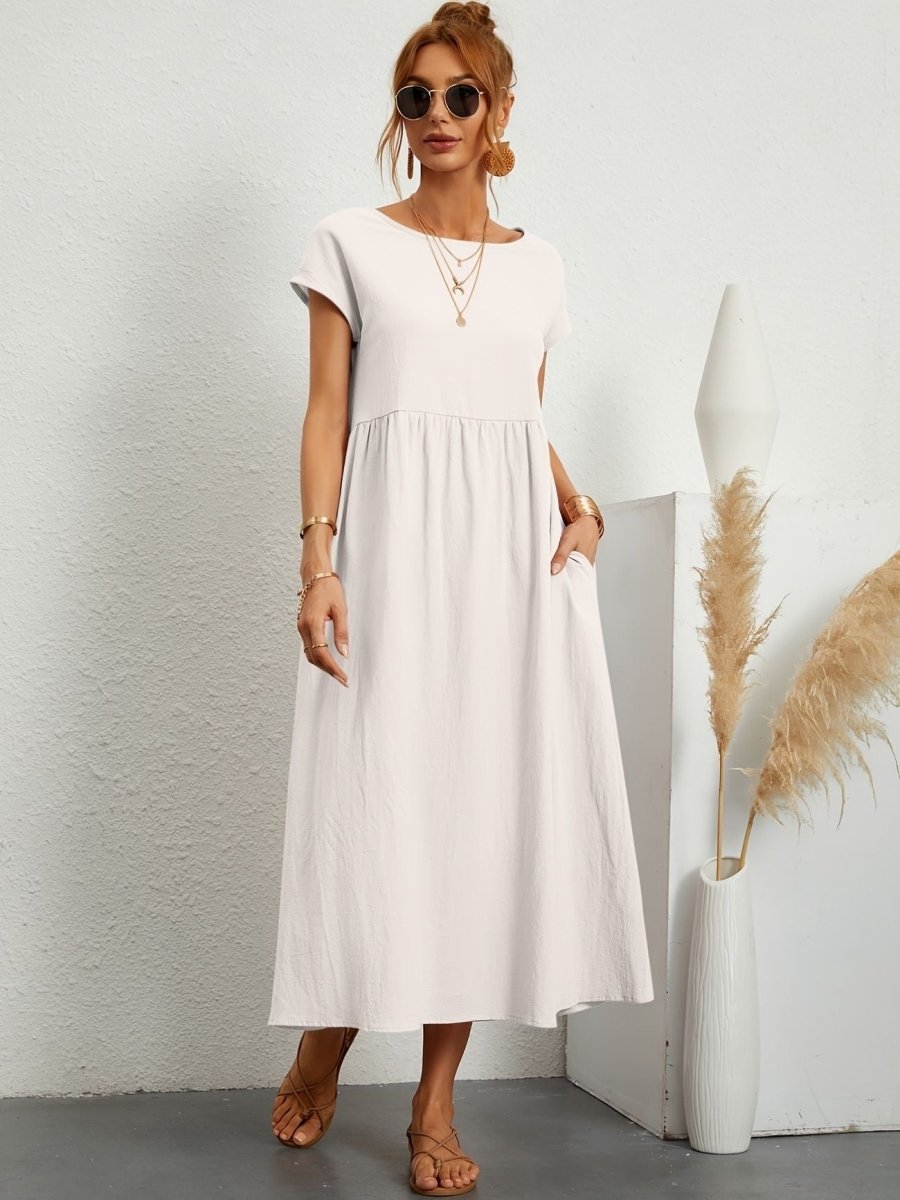 Cassandra™ Elegant Round Neck Dress