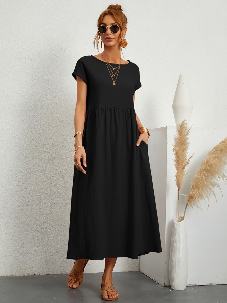 Cassandra™ Elegant Round Neck Dress