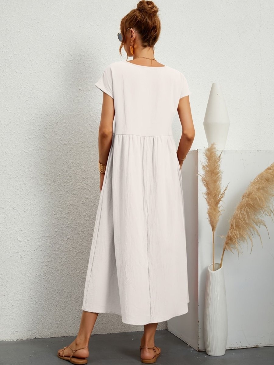 Cassandra™ Elegant Round Neck Dress