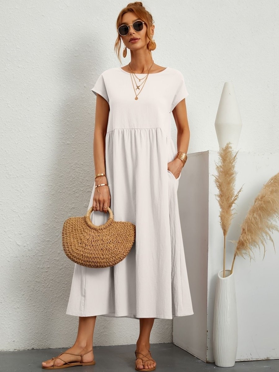Cassandra™ Elegant Round Neck Dress