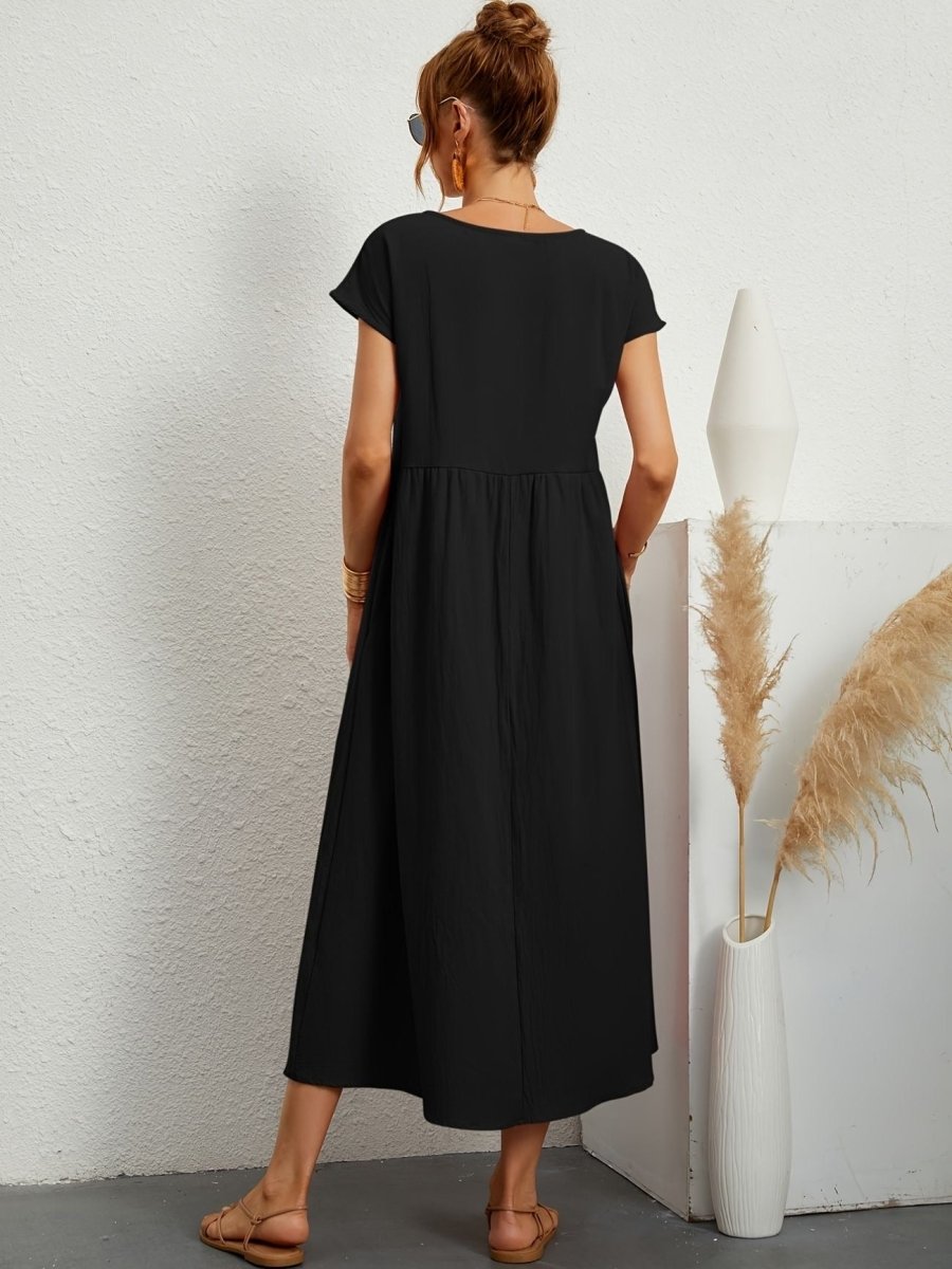 Cassandra™ Elegant Round Neck Dress