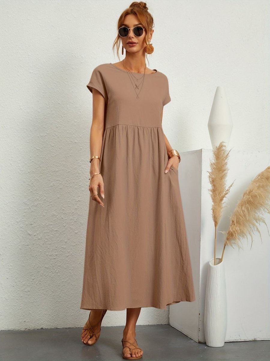Cassandra™ Elegant Round Neck Dress
