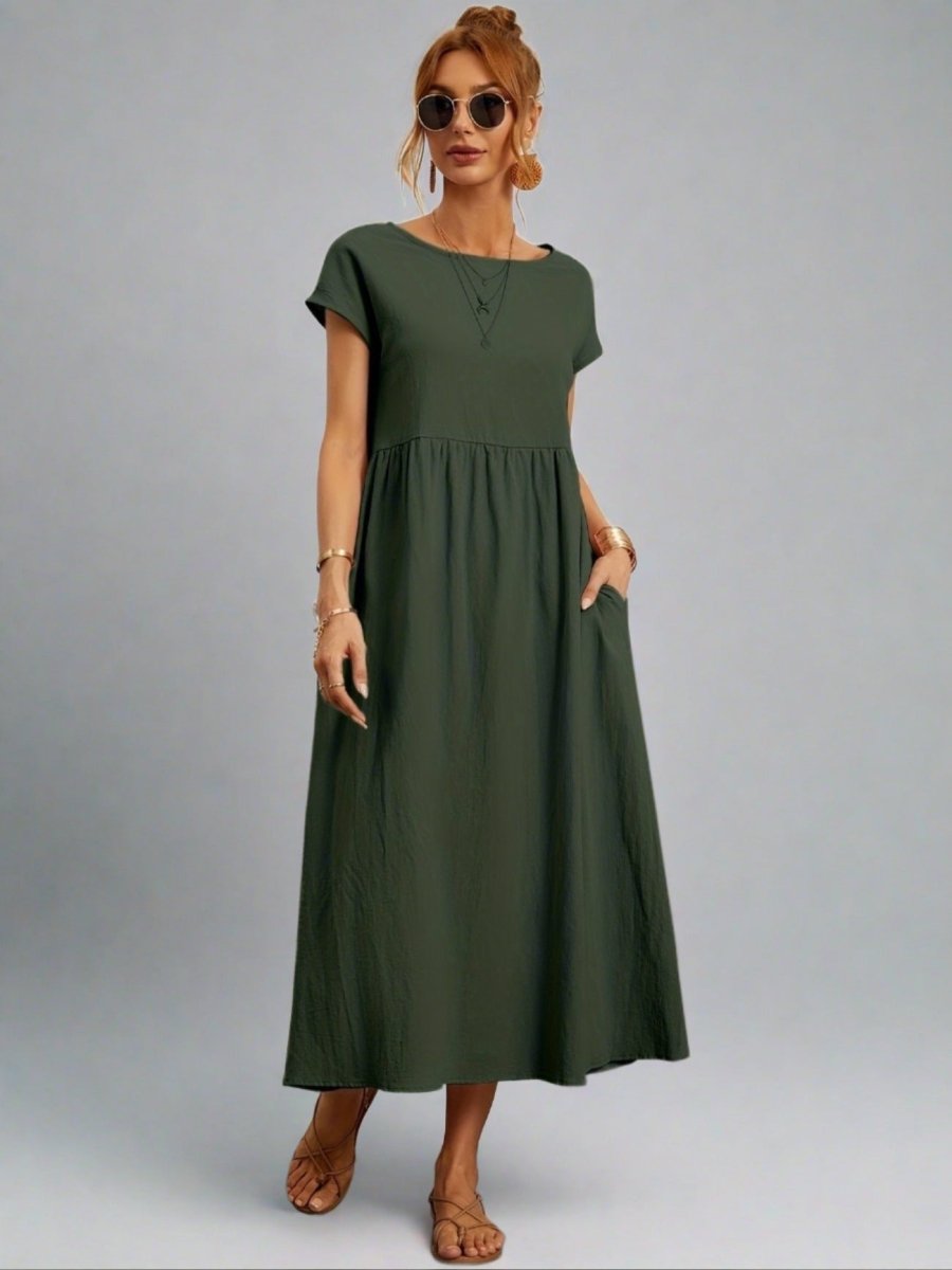 Cassandra™ Elegant Round Neck Dress