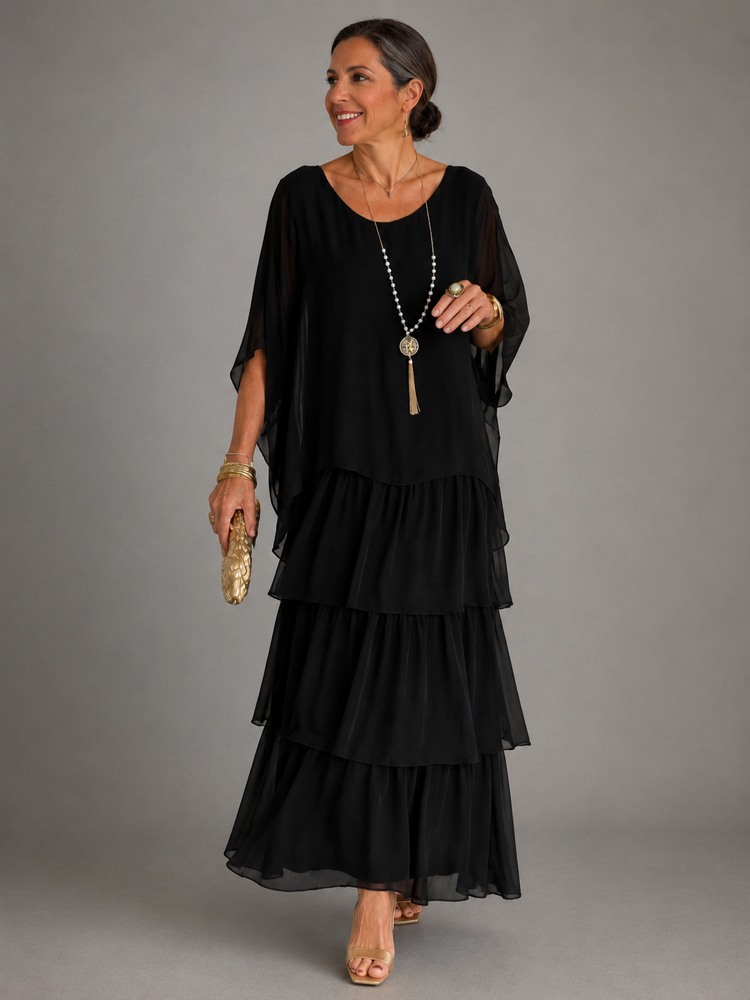 Vanessa™ Elegant Flowing Maxi Dress