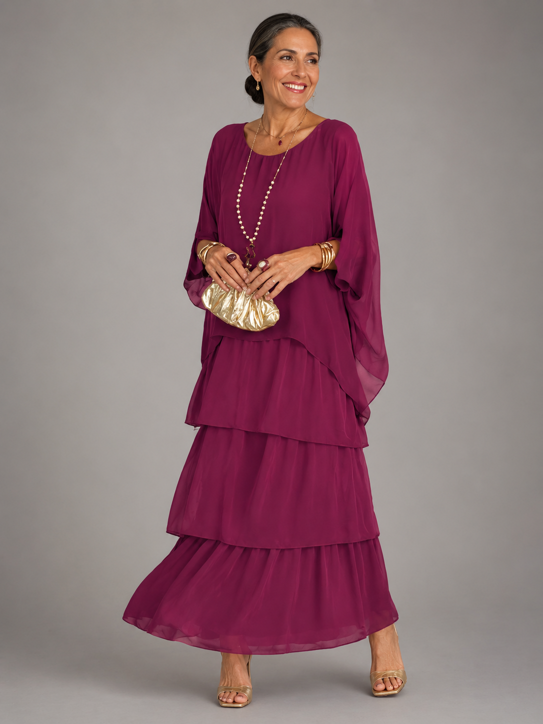 Vanessa™ Elegant Flowing Maxi Dress