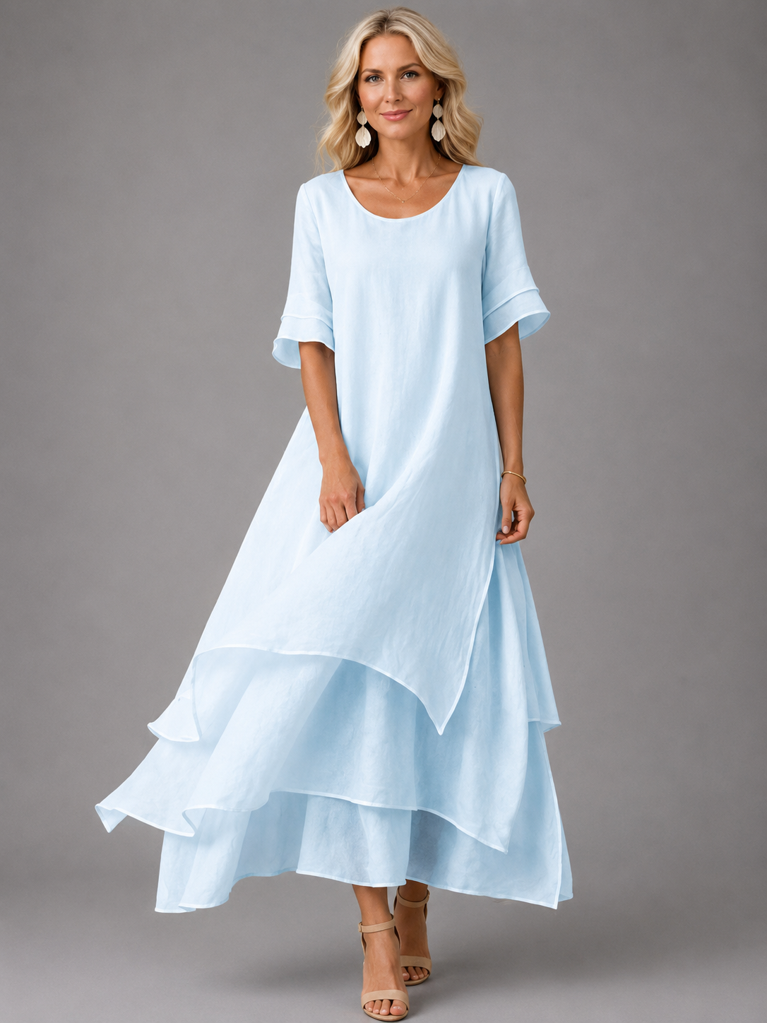 Olive™ Flowing Grace Maxi Dress