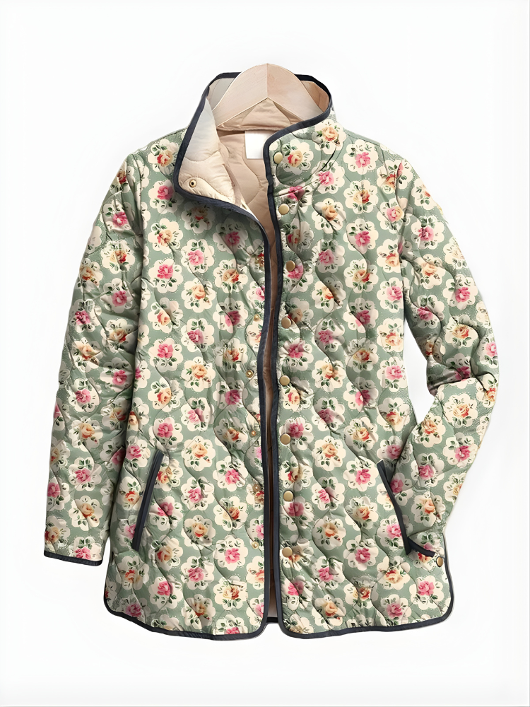 DIOR™ | Quilted Jacket with Vintage Floral Print