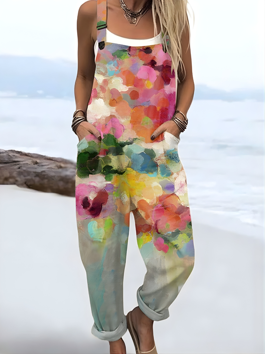Laura™ - Artistic Bloom Jumpsuit