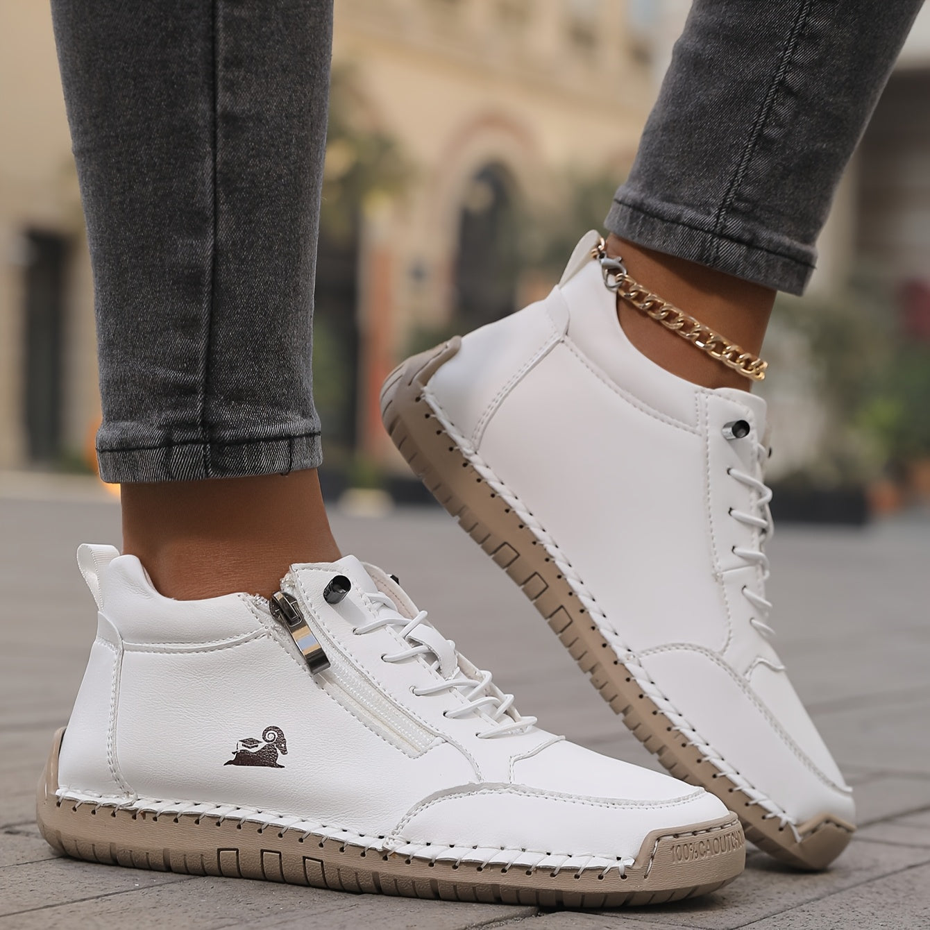 Soleil™ Orthopedic Comfort Zip Sneakers