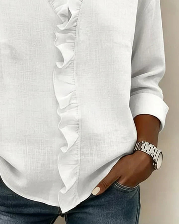 Lottie™ Ruffle V-Neck Blouse