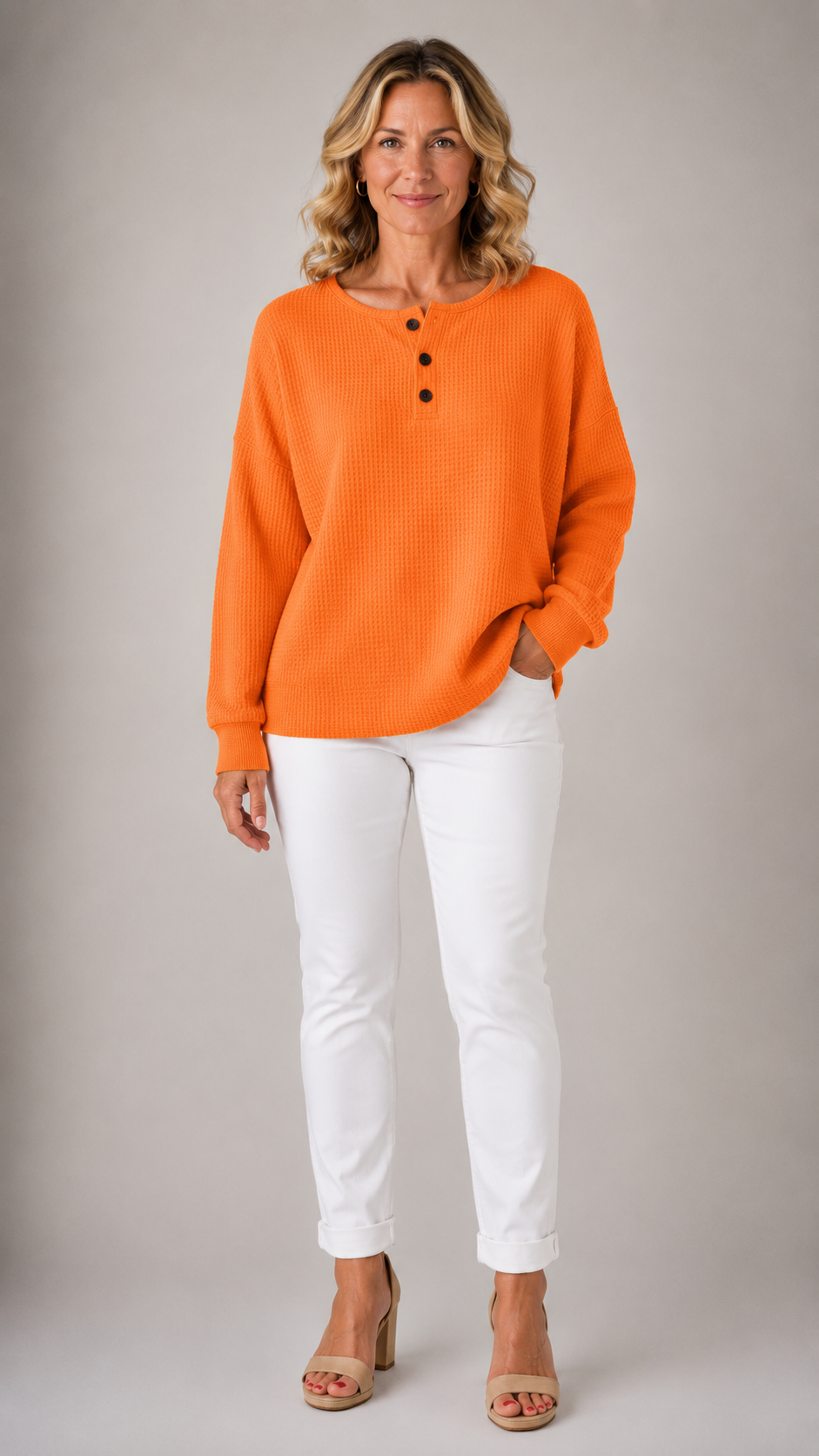 Juniper Cozy Waffle Knit Pullover