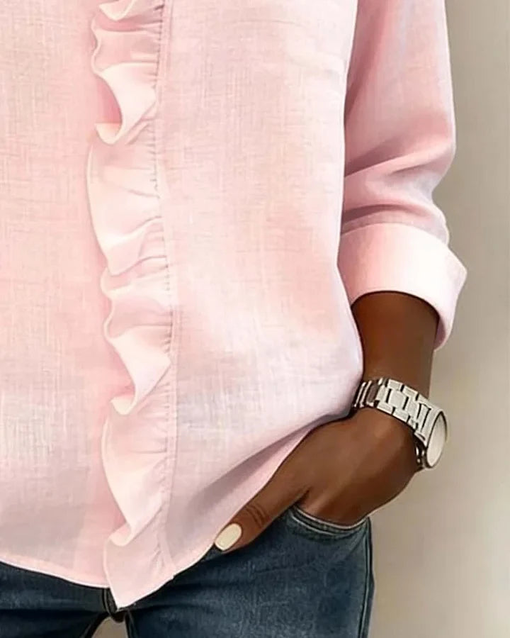 Lottie™ Ruffle V-Neck Blouse