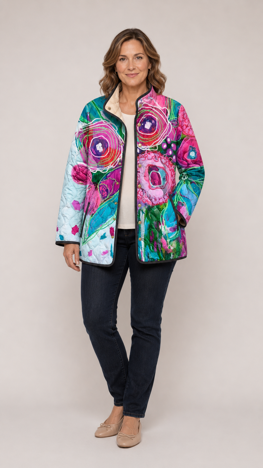CALLIOPE™ | Elegant Floral Pattern Jacket