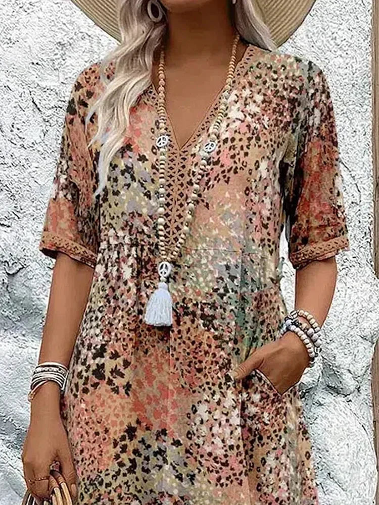Maya™ Vibrant Midi Dress