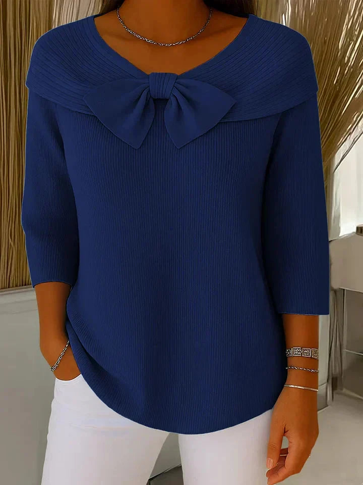 Remi™ Elegant Knitted Bow Top