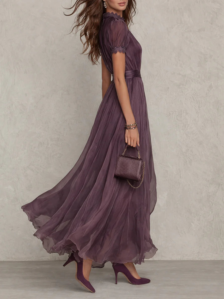 Amélie™ Chiffon Lace Maxi Dress