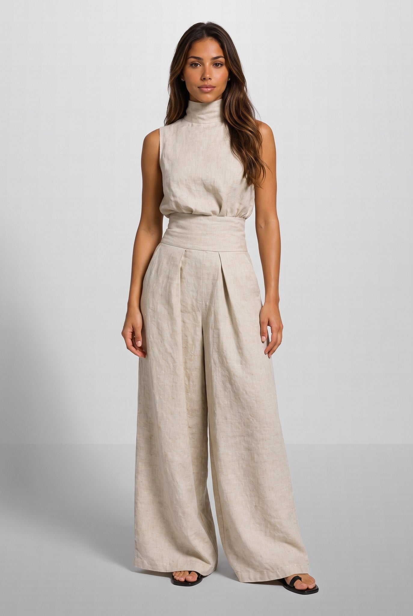 Aleia™ Linen Blend Two-Piece Set