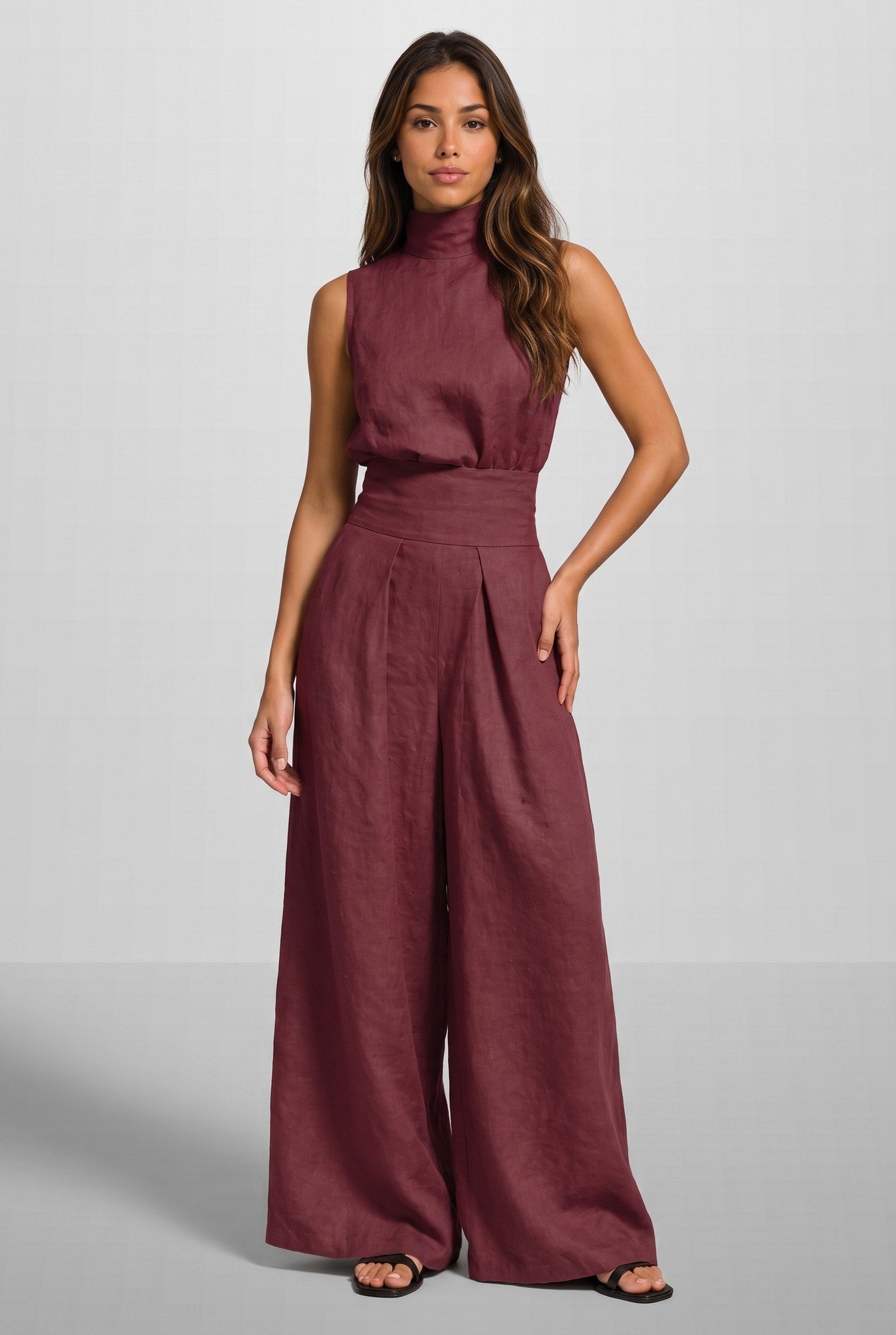 Aleia™ Linen Blend Two-Piece Set