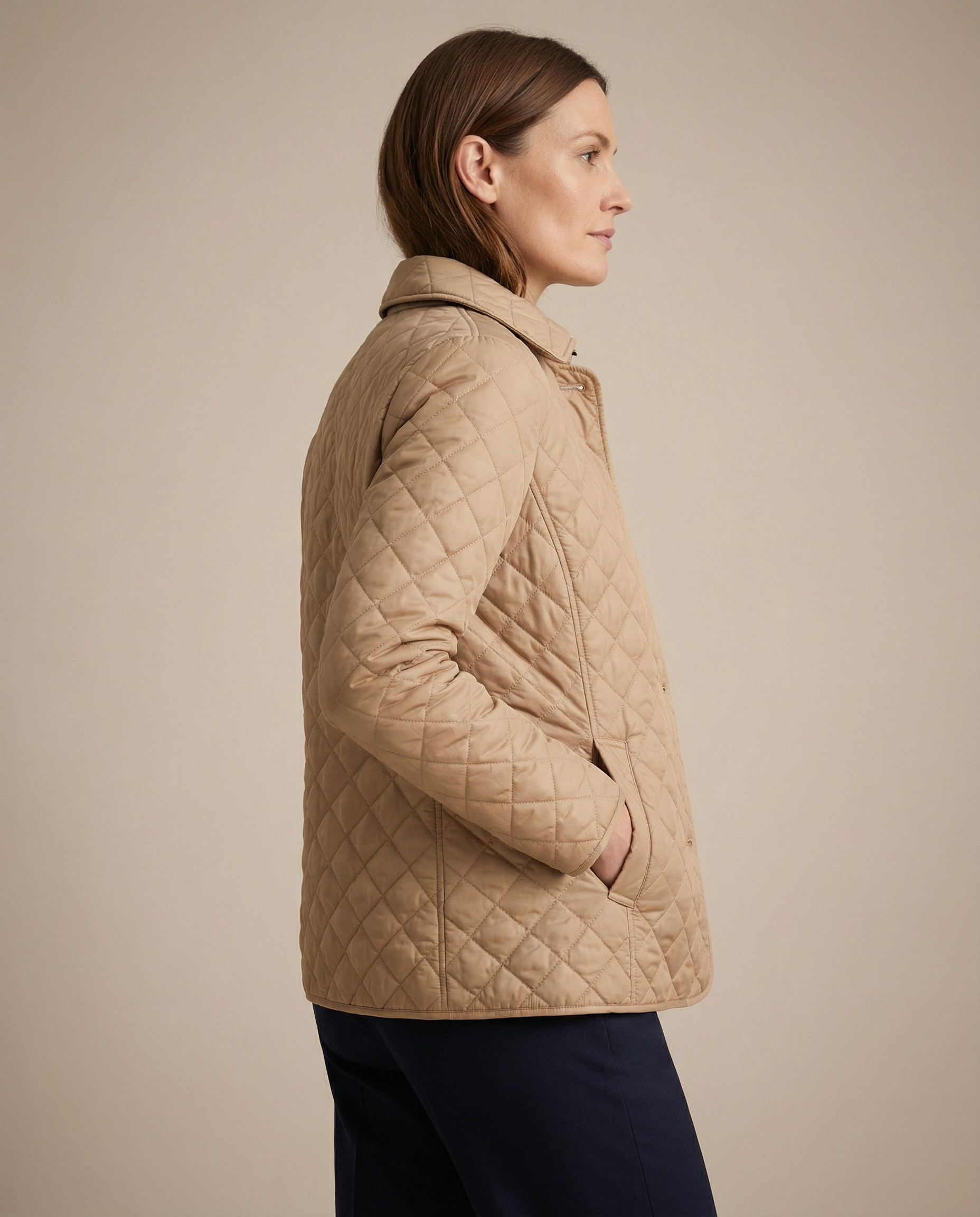 Olive™ Quilted Button-Up Jacket