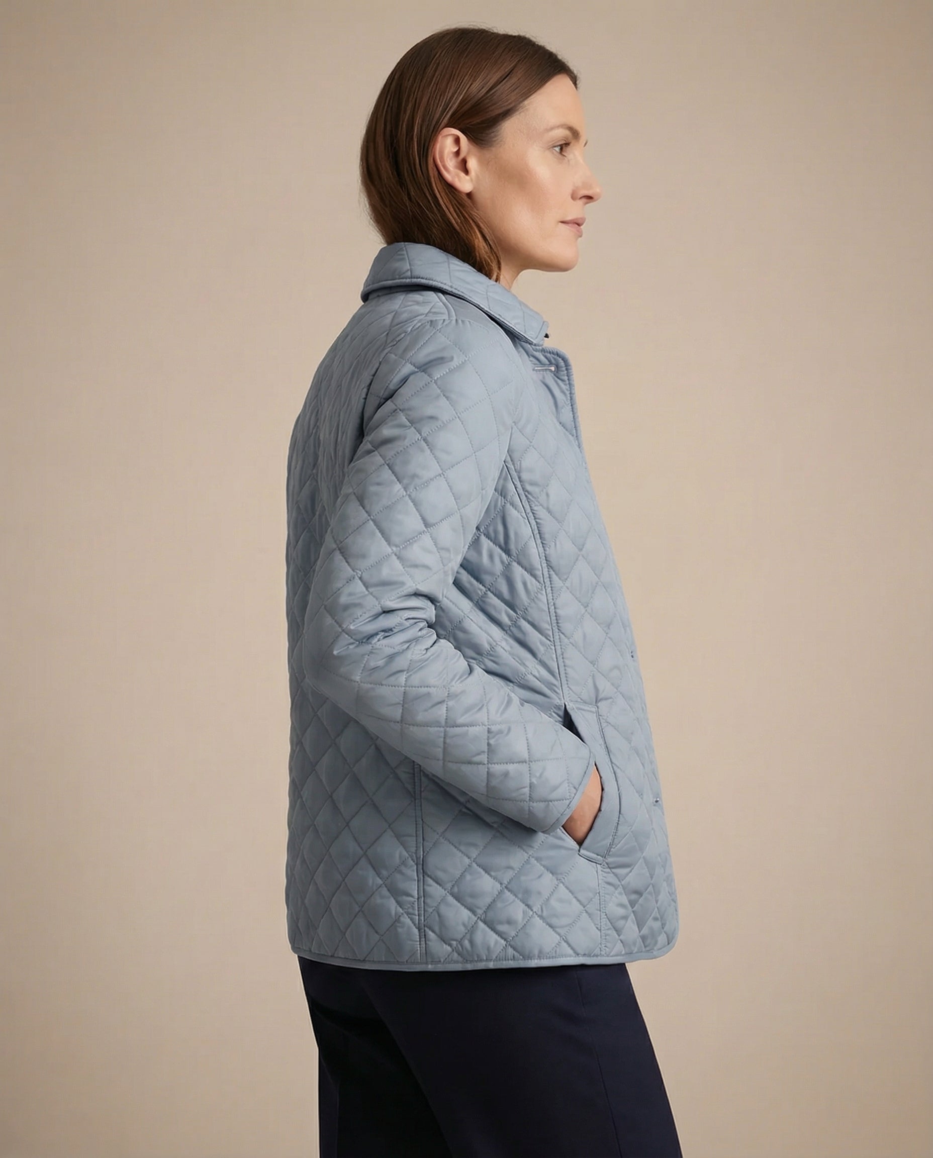 Olive™ Quilted Button-Up Jacket