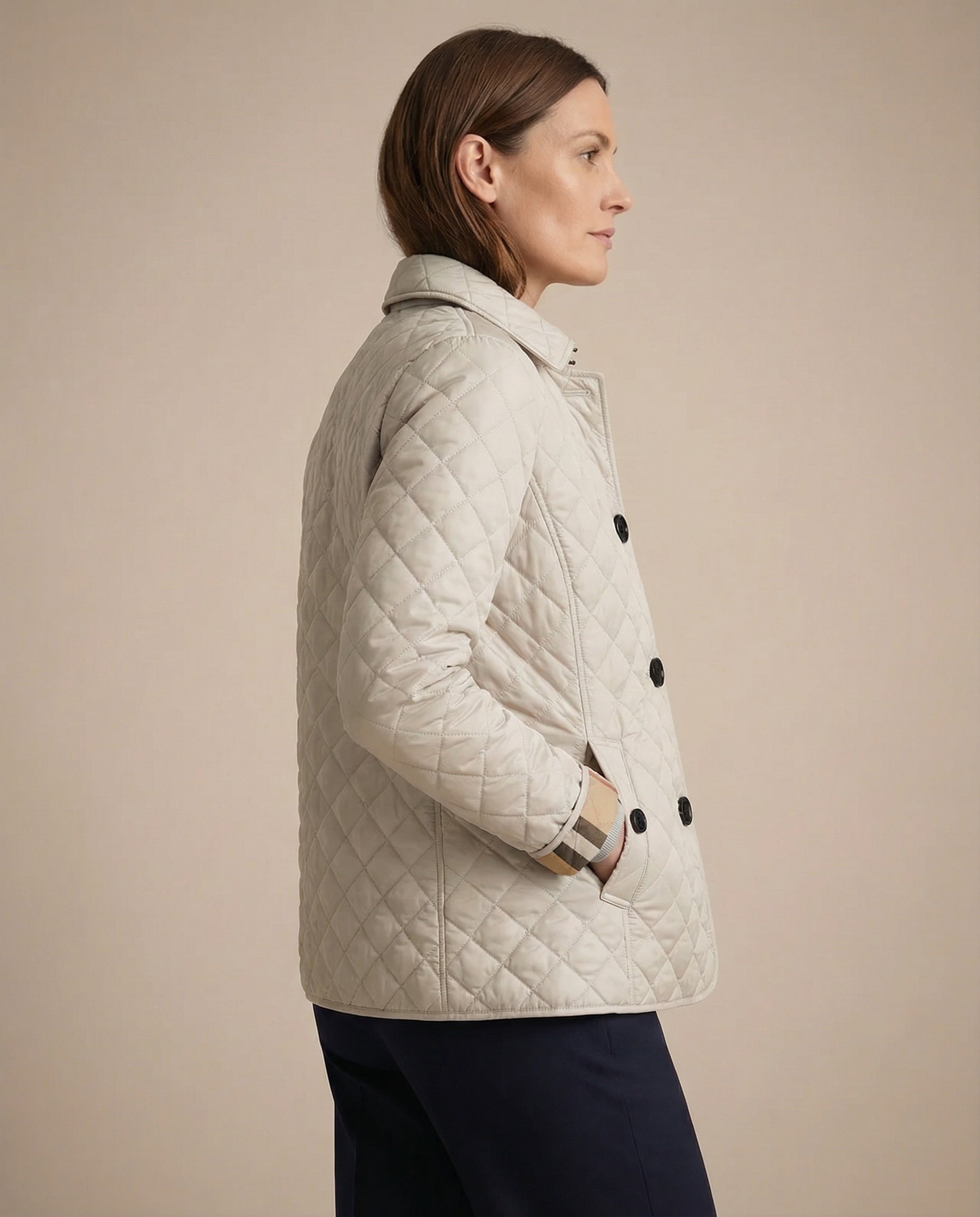 Olive™ Quilted Button-Up Jacket